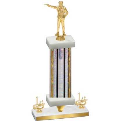 Premium Single Silver Glacier First Place Shooter Trophy