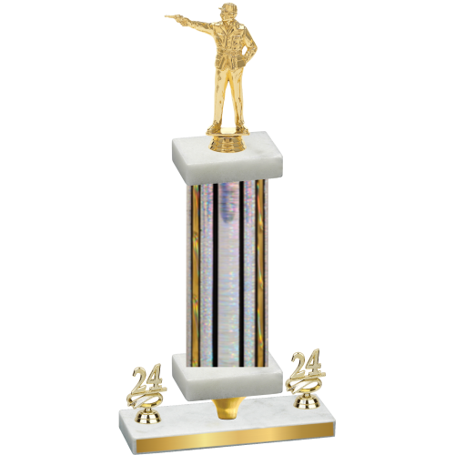 Premium Single Silver Glacier Year Shooter Trophy