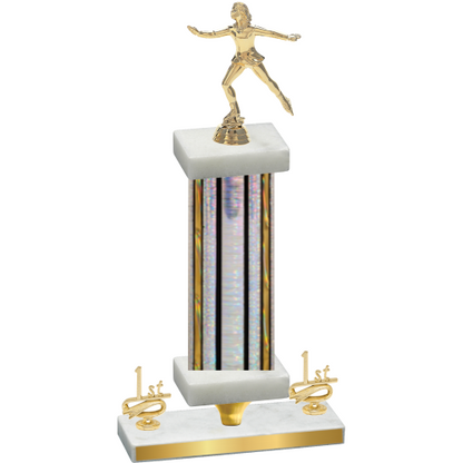 Premium Single Silver Glacier First Place Skater Trophy