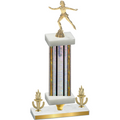Premium Single Silver Glacier Victory Skater Trophy