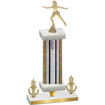 Premium Single Silver Glacier Victory Skater Trophy