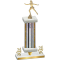 Premium Single Silver Glacier Year Skater Trophy