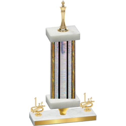 Premium Single Silver Glacier First Place Chess Trophy