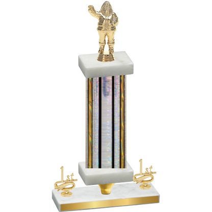 Premium Single Silver Glacier First Place Holiday Trophy