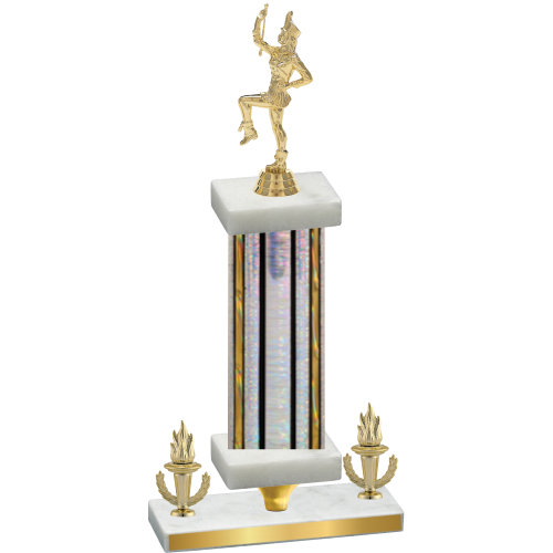 Premium Single Silver Glacier Victory Majorette Trophy