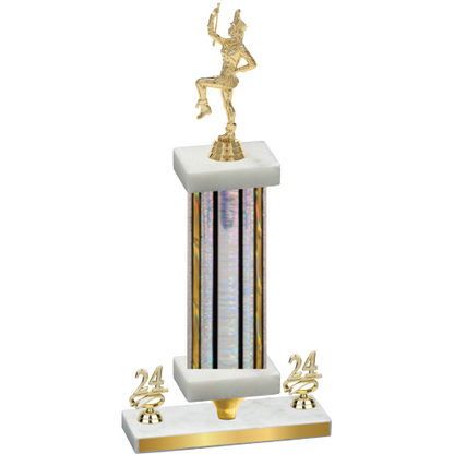 Premium Single Silver Glacier Year Majorette Trophy