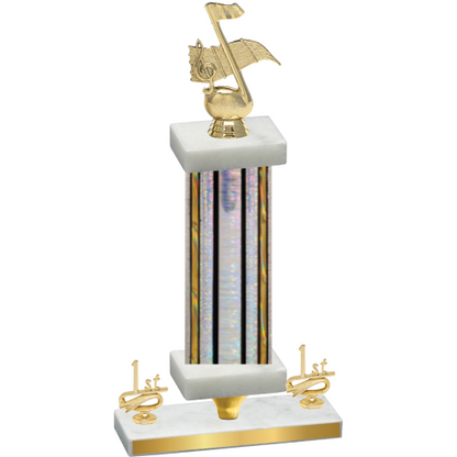 Premium Single Silver Glacier First Place Music Trophy