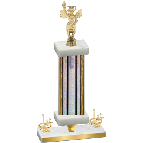 Premium Single Silver Glacier First Place Academics Trophy