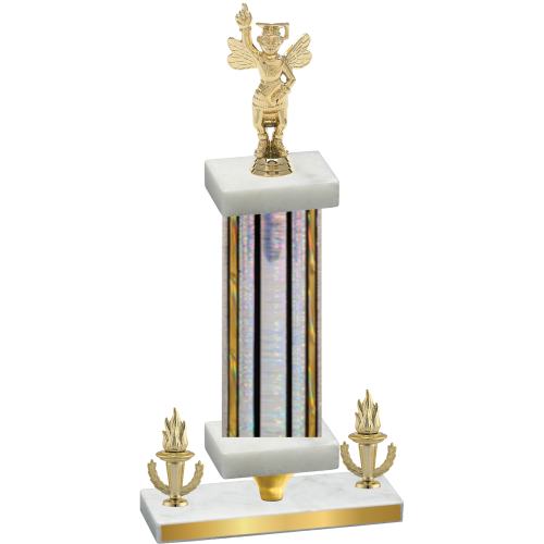 Premium Single Silver Glacier Victory Academics Trophy