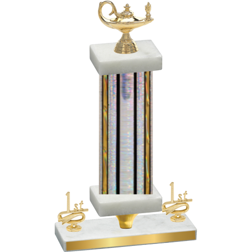 Premium Single Silver Glacier First Place Academics Trophy