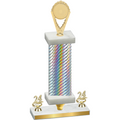 Premium Single Silver Carbon Fiber Year Insert Trophy