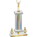Premium Single Silver Carbon Fiber Victory Victory Trophy