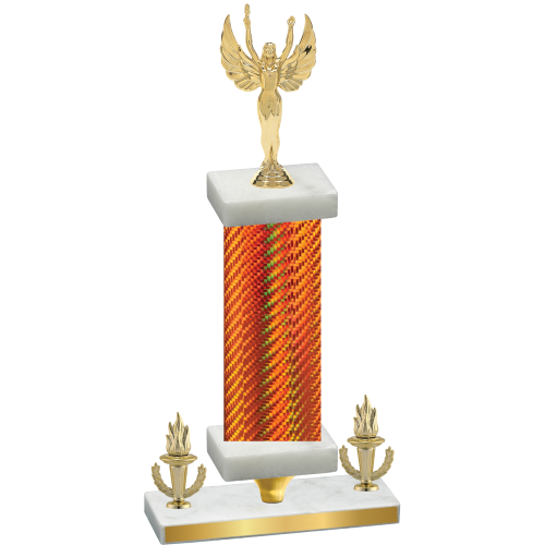 Premium Single Orange Carbon Fiber Victory Victory Trophy