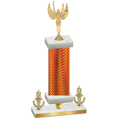 Premium Single Orange Carbon Fiber Victory Victory Trophy