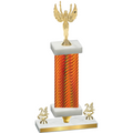 Premium Single Orange Carbon Fiber Year Victory Trophy