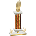 Premium Single Orange Glacier Third Place Football Trophy