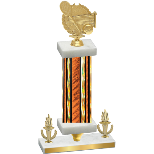 Premium Single Orange Glacier Victory Tennis Trophy