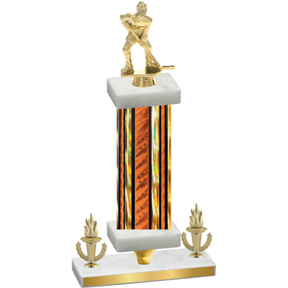 Premium Single Orange Glacier Victory Hockey Trophy