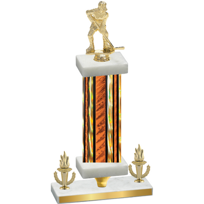 Premium Single Orange Glacier Victory Hockey Trophy