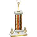Premium Single Orange Glacier Victory Victory Trophy