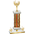 Premium Single Orange Glacier First Place Victory Trophy