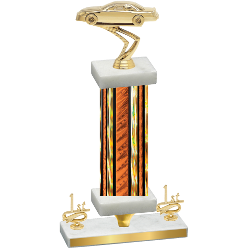 Premium Single Orange Glacier First Place Cars Trophy