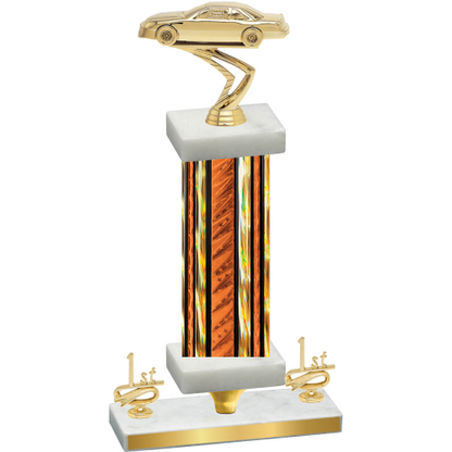Premium Single Orange Glacier First Place Cars Trophy