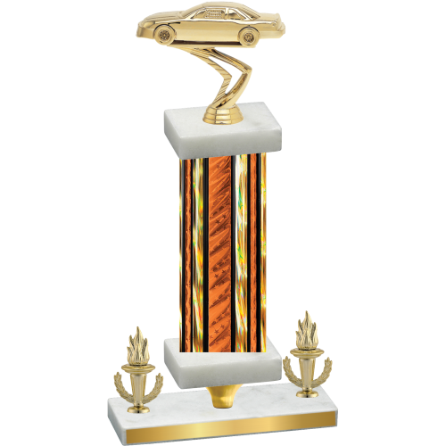 Premium Single Orange Glacier Victory Cars Trophy