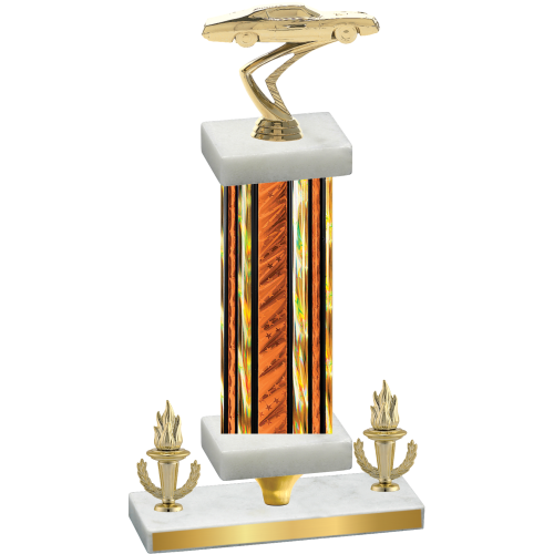 Premium Single Orange Glacier Victory Cars Trophy