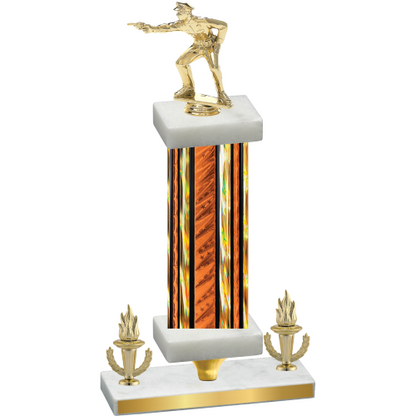 Premium Single Orange Glacier Victory Shooter Trophy