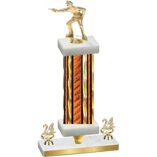 Premium Single Orange Glacier Year Shooter Trophy