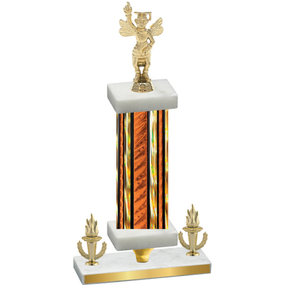 Premium Single Orange Glacier Victory Academics Trophy