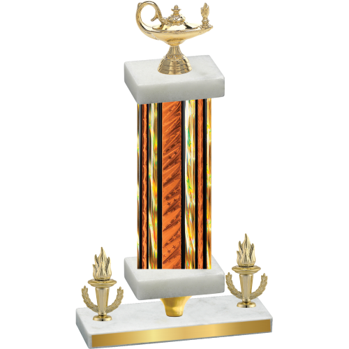 Premium Single Orange Glacier Victory Academics Trophy