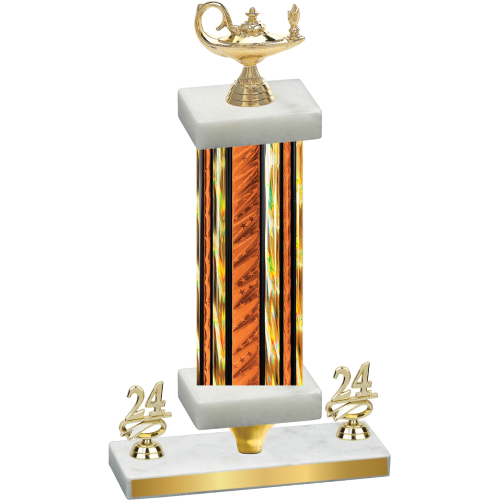 Premium Single Orange Glacier Year Academics Trophy