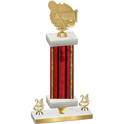 Premium Single Red Glacier Year Tennis Trophy