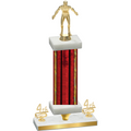Premium Single Red Glacier Fourth Place Wrestling Trophy