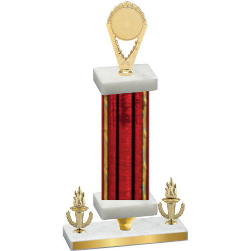 Premium Single Red Glacier Victory Insert Trophy