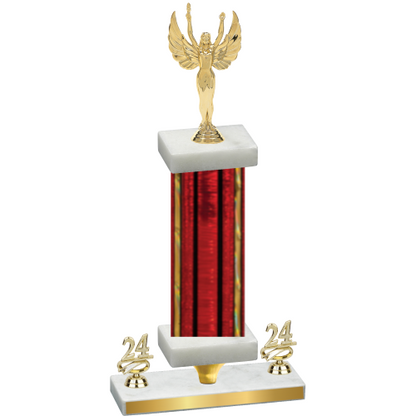 Premium Single Red Glacier Year Victory Trophy