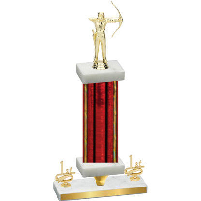 Premium Single Red Glacier First Place Archery Trophy