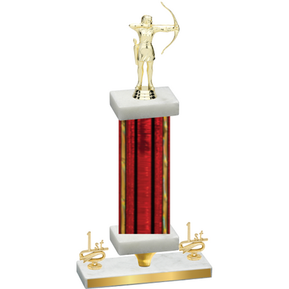 Premium Single Red Glacier First Place Archery Trophy