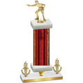 Premium Single Red Glacier Victory Shooter Trophy