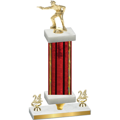 Premium Single Red Glacier Year Shooter Trophy