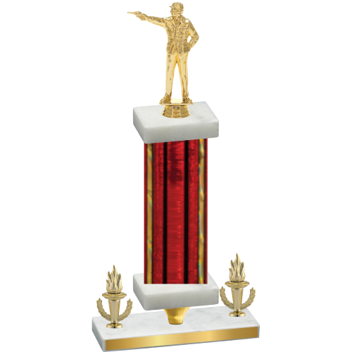 Premium Single Red Glacier Victory Shooter Trophy