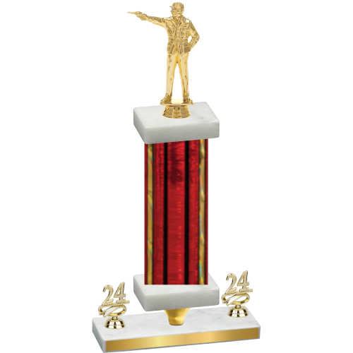 Premium Single Red Glacier Year Shooter Trophy