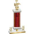 Premium Single Red Glacier Year Music Trophy