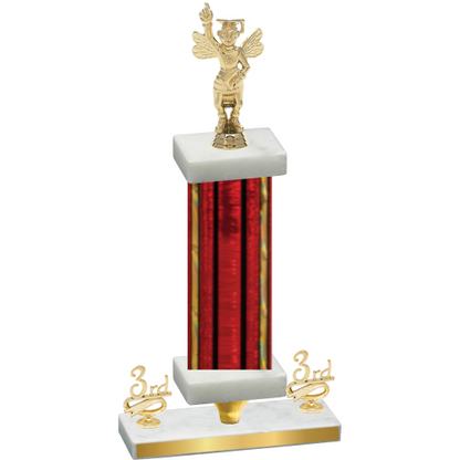 Premium Single Red Glacier Third Place Academics Trophy