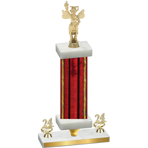 Premium Single Red Glacier Year Academics Trophy