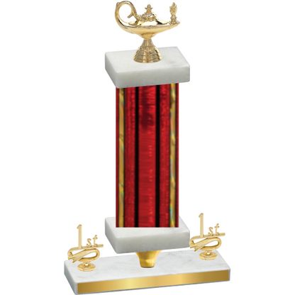 Premium Single Red Glacier First Place Academics Trophy