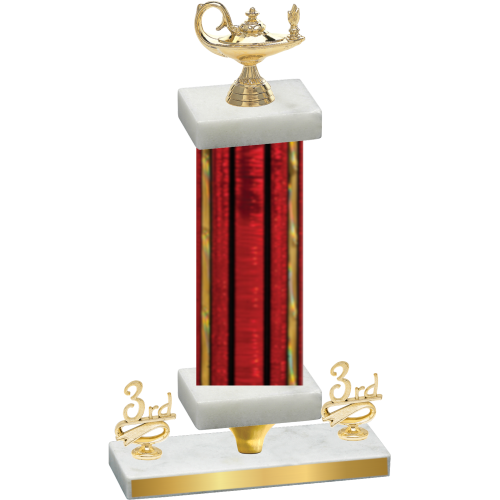 Premium Single Red Glacier Third Place Academics Trophy