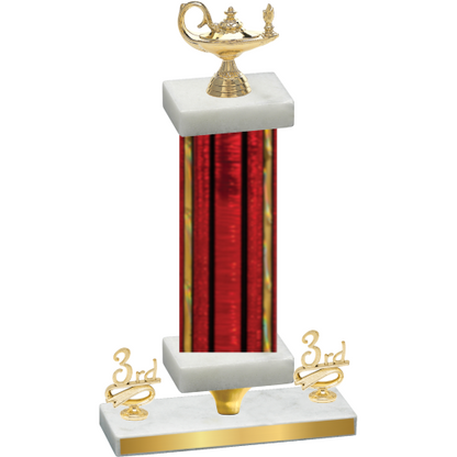 Premium Single Red Glacier Third Place Academics Trophy
